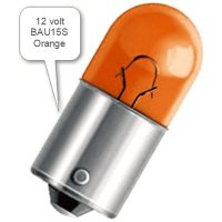 Glödlampa BAU15S 12V10W Orange ORANGE