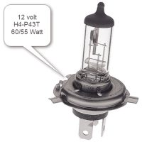 Glödlampa H4/P43T 12v 60/55W