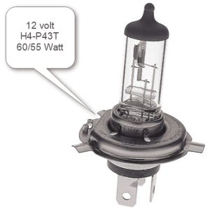 Glödlampa H4/P43T 12v 60/55W