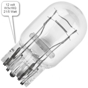 Glödlampa W3X16Q 12V 21/5W