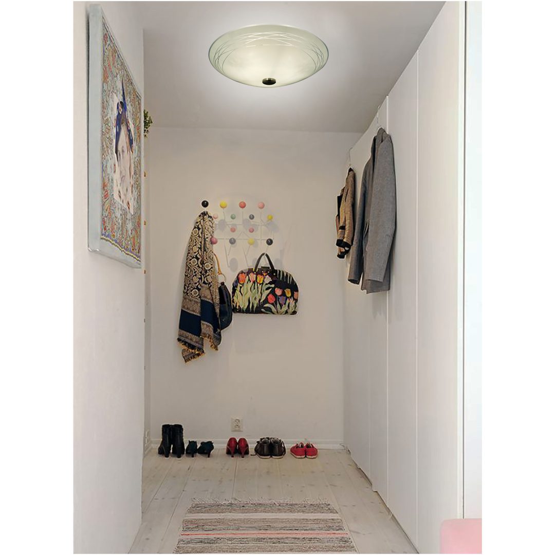 Gloria Plafond, Vit/stål ANETA HOME Sockel E14 Vit /Stål – bild 3