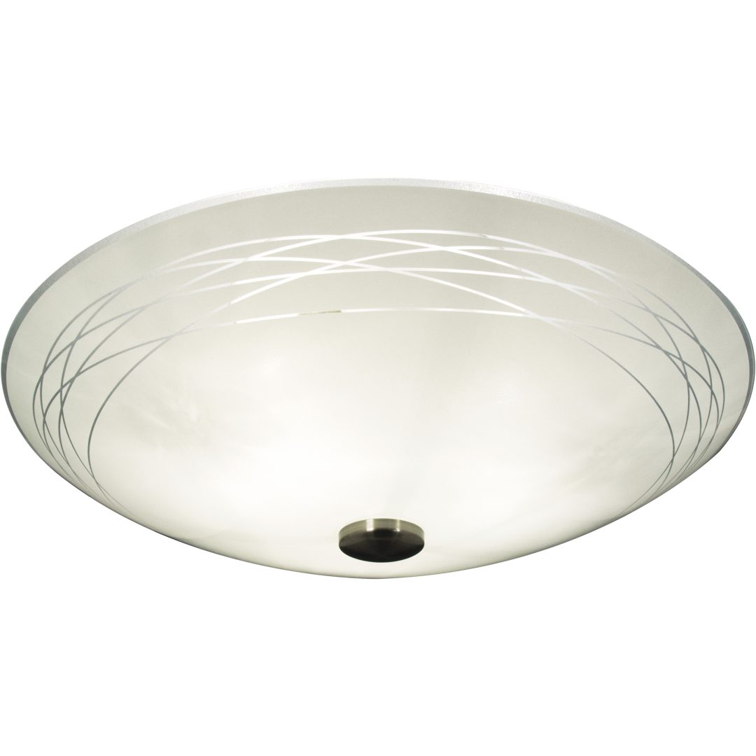Gloria Plafond, Vit/stål ANETA HOME Sockel E14 Vit /Stål