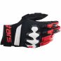 Mc-handskar Läder/textil Halo Svart/röd/vit ALPINESTARS
