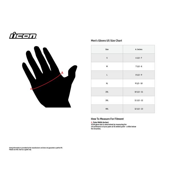 ICON MC-Handskar Motorhead 3 Kort CE Svart