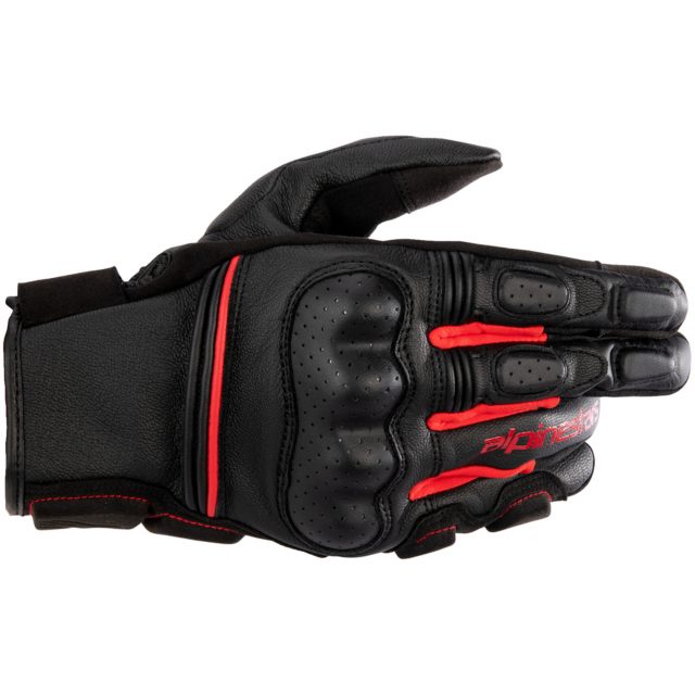 Mc-handskar Läder Phenom Svart/röd ALPINESTARS