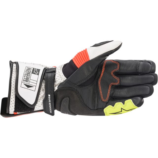 Mc-handskar Läder Sp-2 V3 Röd/vit/svart ALPINESTARS