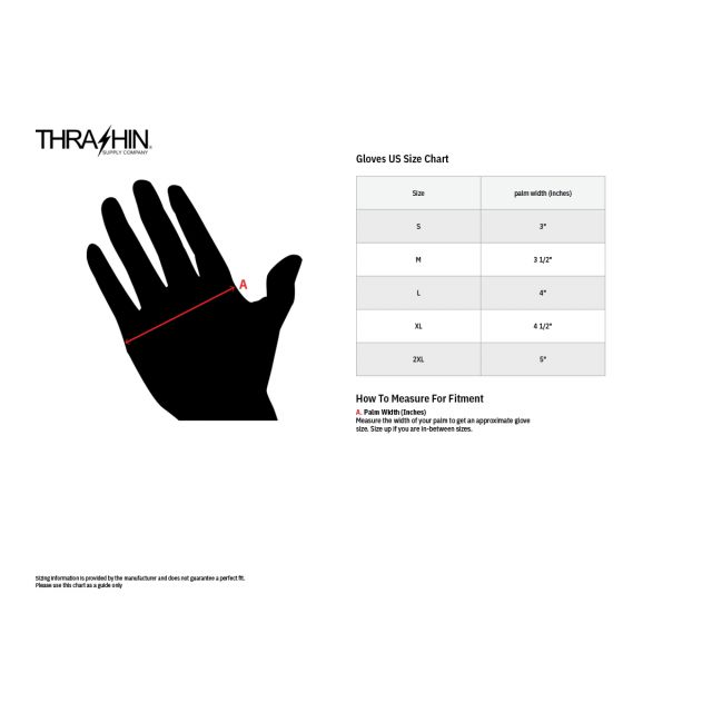 THRASHIN SUPPLY CO. MC-Handskar Stealth Flame Kort Svart