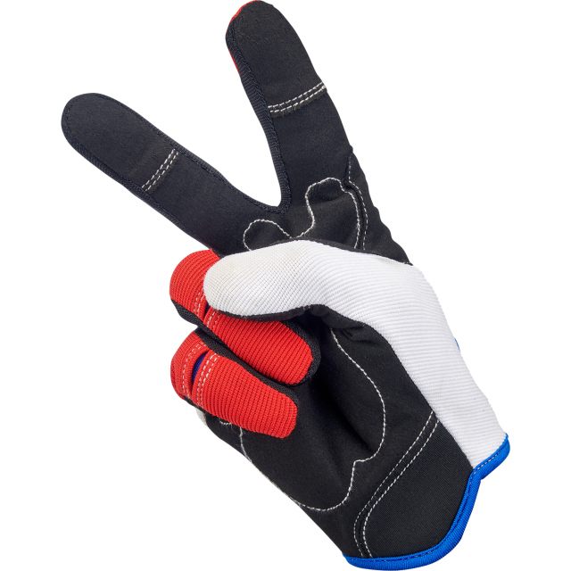 Mc-handskar Moto Svart/röd/blå/vit BILTWELL