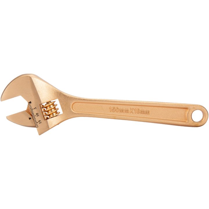 Gnistfri Skiftnyckel Cu-Be BAHCO Längd: 150 mm / Huvudtjocklek: 13 mm – bild 4
