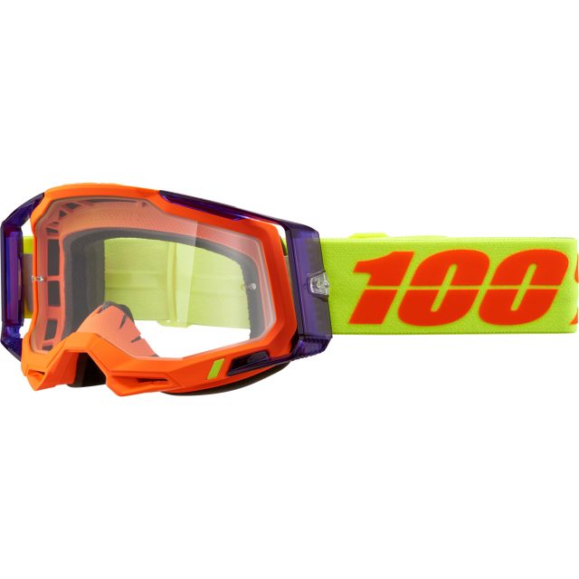 100% Crossglasögon Racecraft 2 Orange/Gul