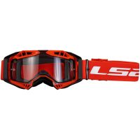 GOGGLE AURA ENDURO SERIES KLAR LINS RÖD Onesize LS2
