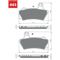 GOLDFREN Bromsbelägg 443 Ceramic Carbon S33