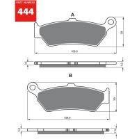 GOLDFREN Bromsbelägg 444 Ceramic Carbon AD