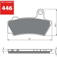 GOLDFREN Bromsbelägg 446 Ceramic Carbon S3