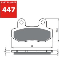 GOLDFREN Bromsbelägg 447 Ceramic Carbon S33