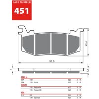 GOLDFREN Bromsbelägg 451 Ceramic Carbon S33