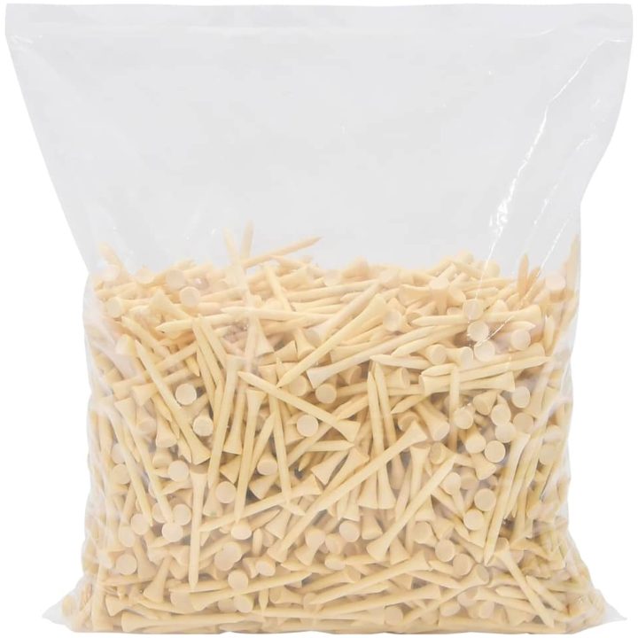 Golfpeggar 1000 st bambu vidaXL 83 mm – bild 3