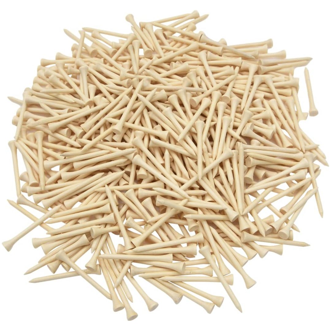 Golfpeggar 1000 st bambu vidaXL 83 mm – bild 5