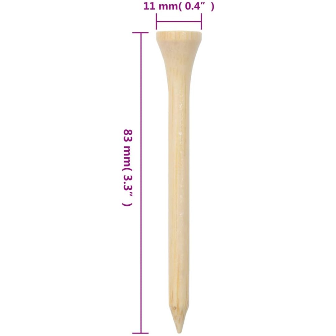 Golfpeggar 1000 st bambu vidaXL 83 mm – bild 7