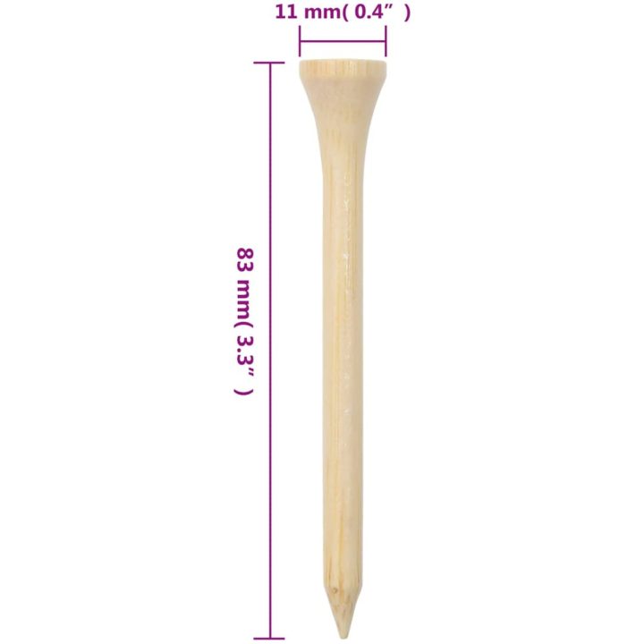 Golfpeggar 1000 st bambu vidaXL 83 mm – bild 7