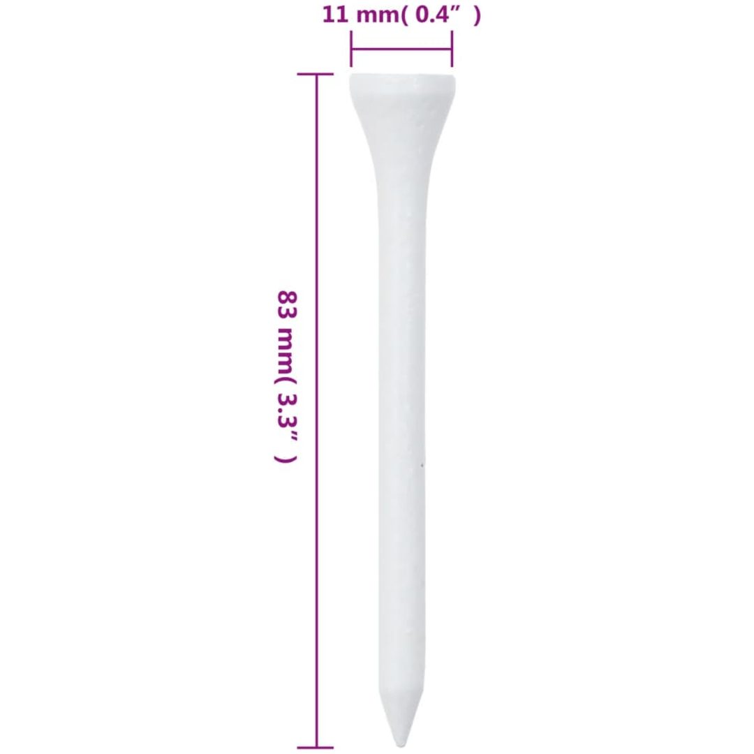 Golfpeggar 1000 st vit bambu vidaXL 83 mm – bild 7