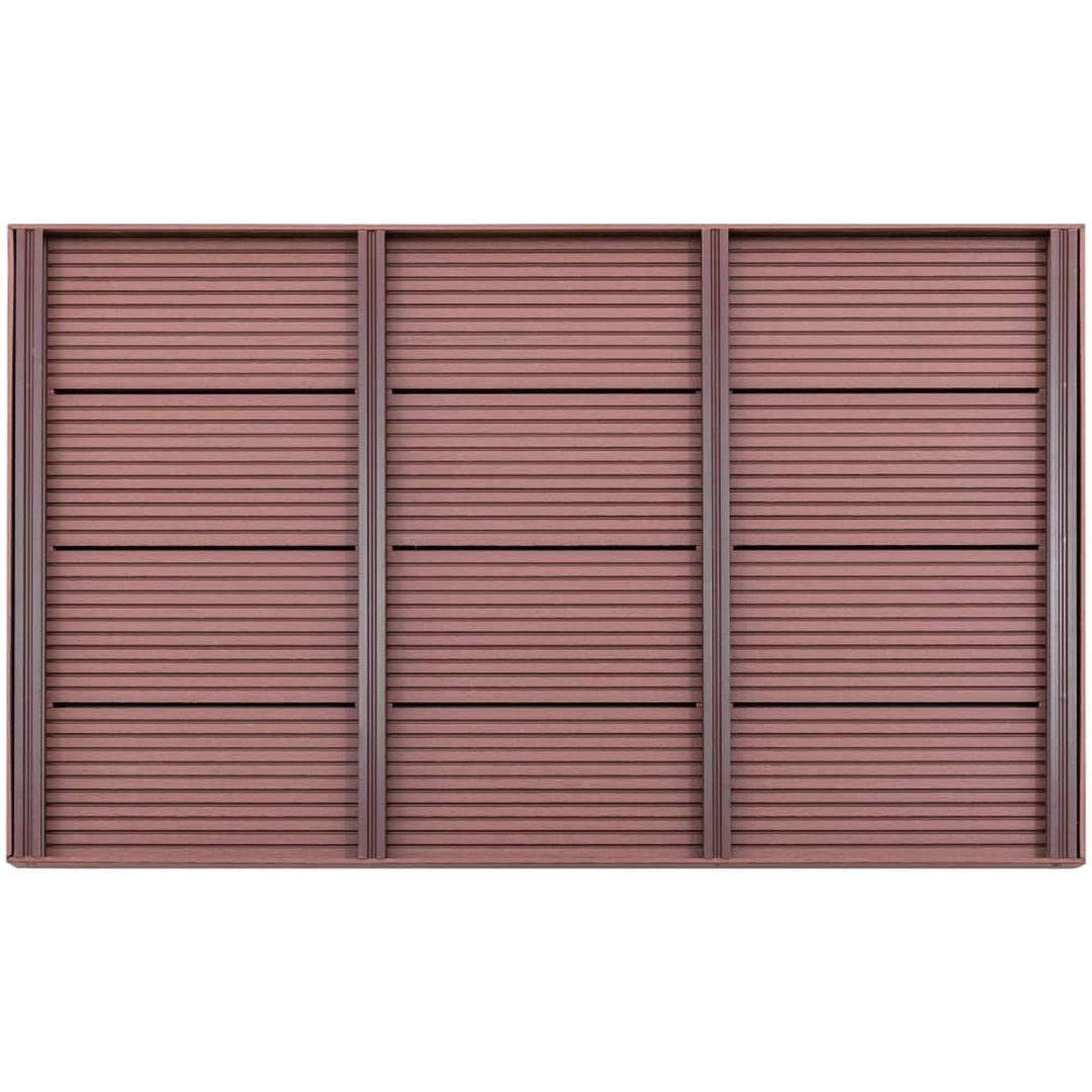 Golv till utedusch brun 101x63x5,5 cm WPC vidaXL – bild 2