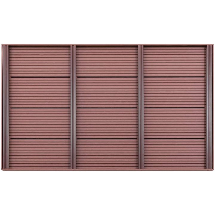 Golv till utedusch brun 101x63x5,5 cm WPC vidaXL – bild 2