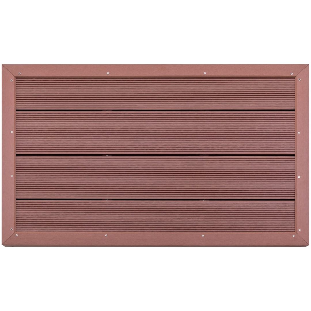 Golv till utedusch brun 101x63x5,5 cm WPC vidaXL – bild 3