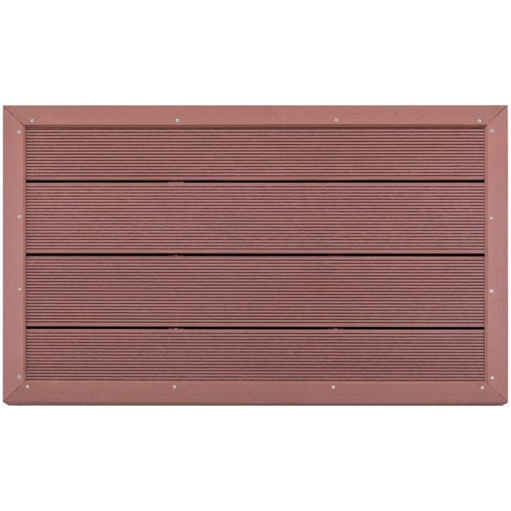 Golv till utedusch brun 101x63x5,5 cm WPC vidaXL – bild 3