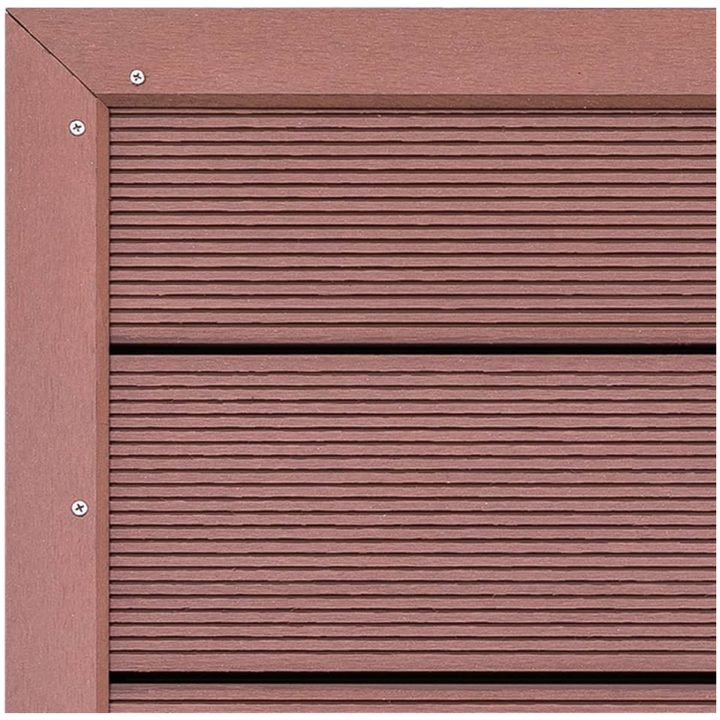 Golv till utedusch brun 101x63x5,5 cm WPC vidaXL – bild 4