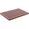 Golv till utedusch brun 101x63x5,5 cm WPC vidaXL – miniatyr 1