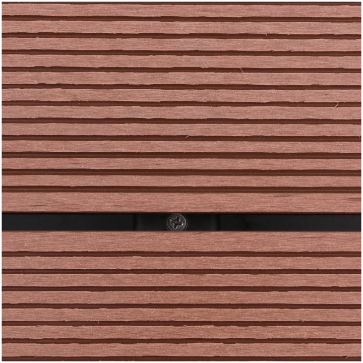 Golv till utedusch WPC rostfritt stål brun vidaXL 80 x 62 cm – bild 8