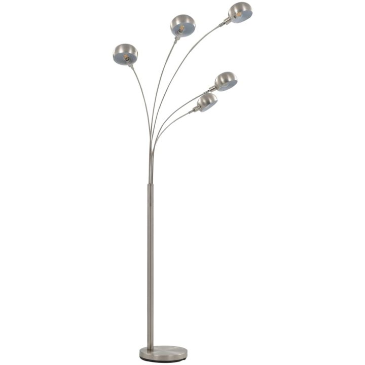 Golvlampa 200 cm 5 x E14 silver vidaXL – bild 2