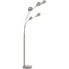 Golvlampa 200 cm 5 x E14 silver vidaXL – miniatyr 4