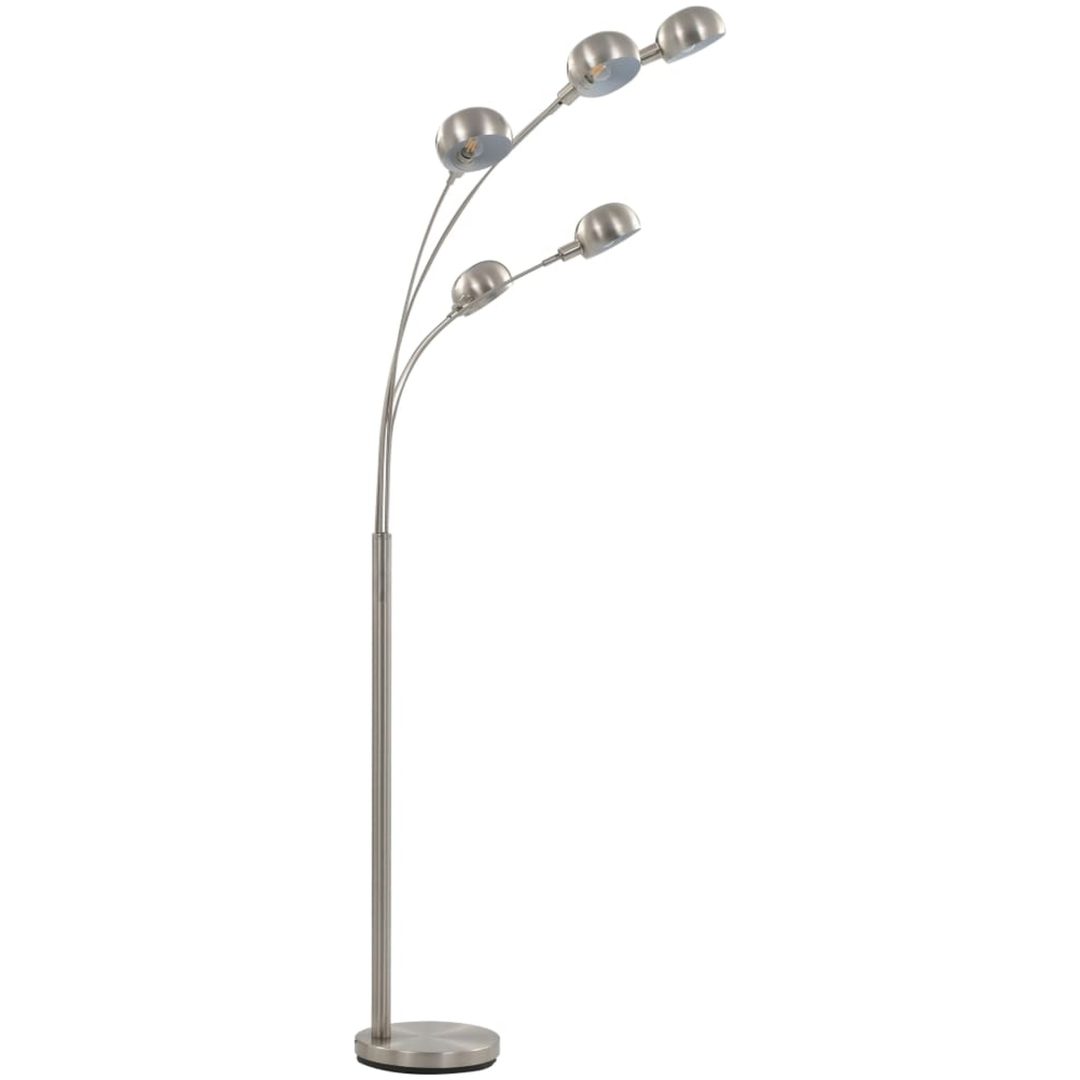 Golvlampa 200 cm 5 x E14 silver vidaXL – bild 4