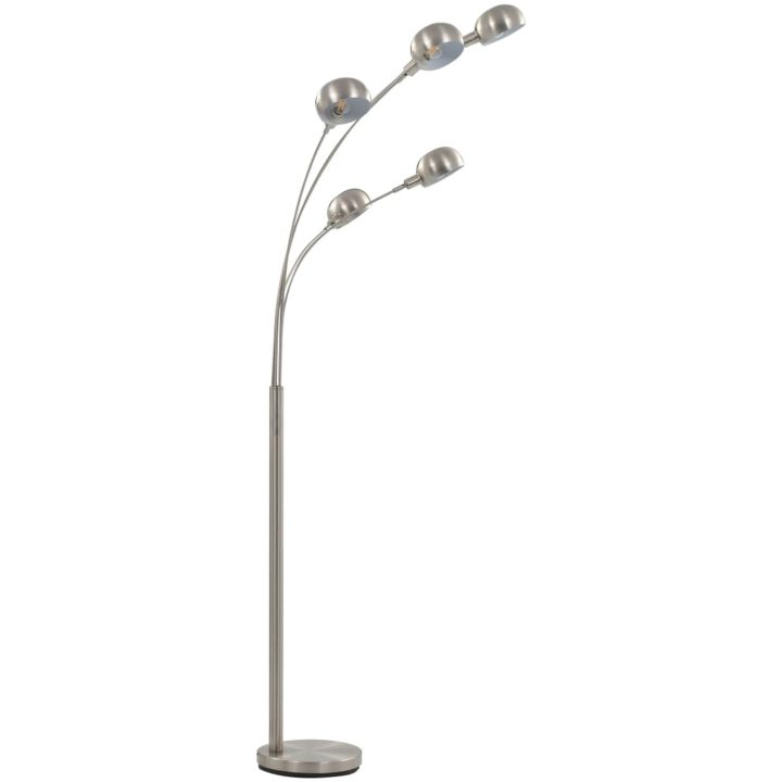 Golvlampa 200 cm 5 x E14 silver vidaXL – bild 4