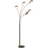 Golvlampa 200 cm 5 x E14 silver vidaXL – miniatyr 1