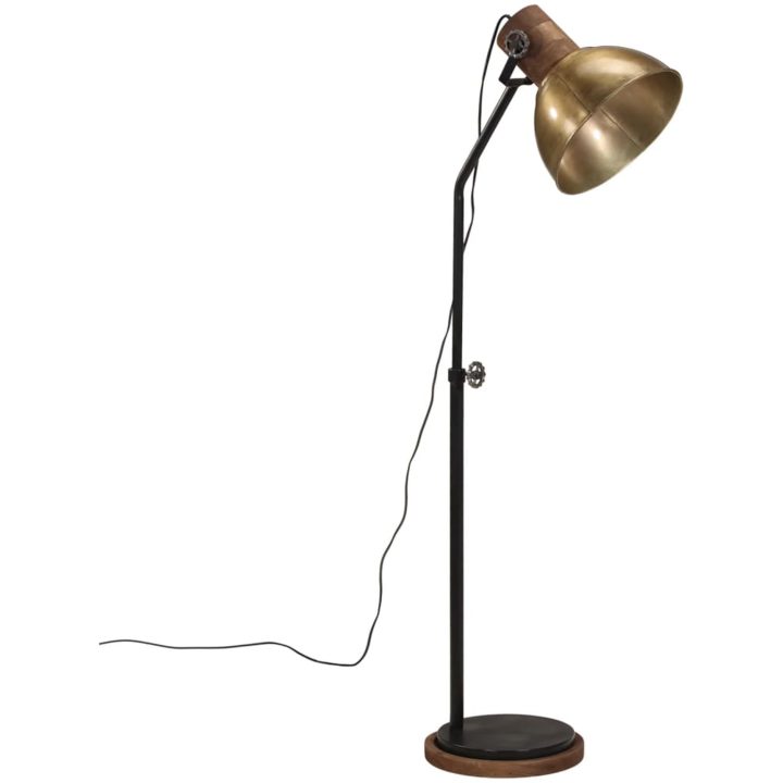 Golvlampa 25 W antik mässing 30x30x100-150 cm E27 vidaXL – bild 2