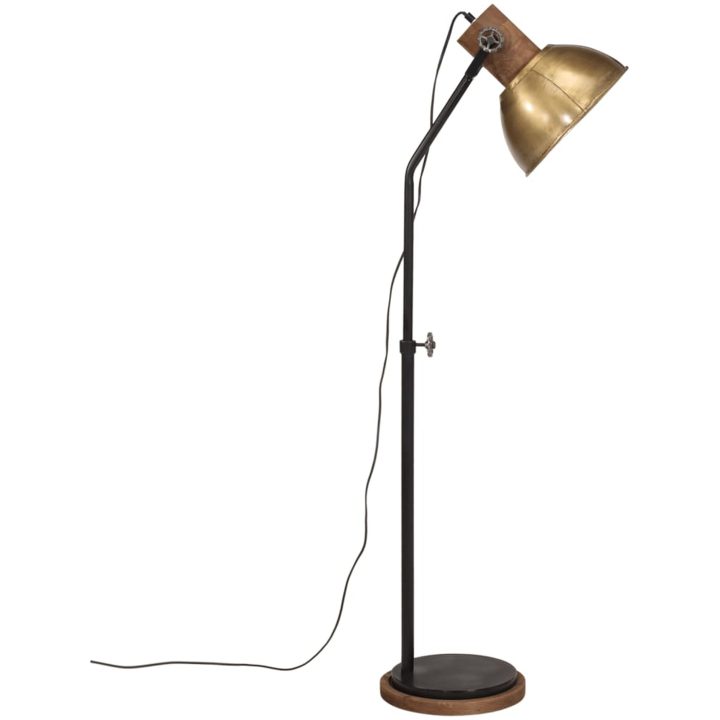 Golvlampa 25 W antik mässing 30x30x100-150 cm E27 vidaXL – bild 4