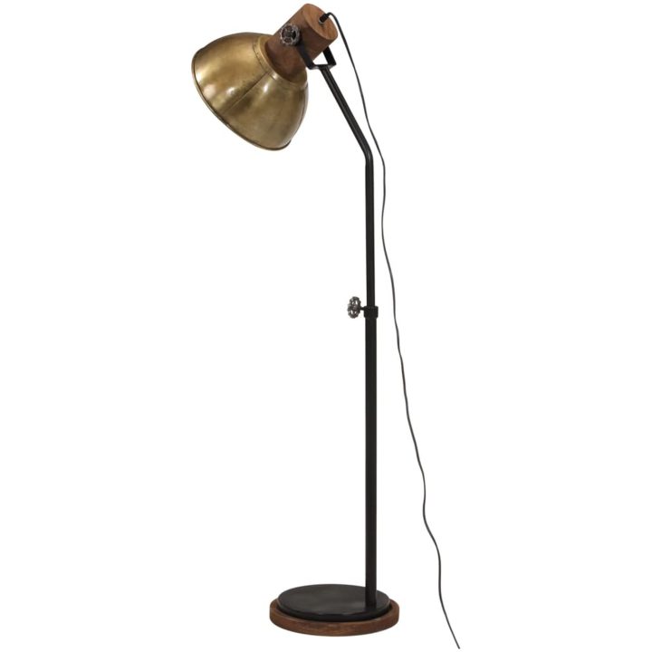 Golvlampa 25 W antik mässing 30x30x100-150 cm E27 vidaXL – bild 5