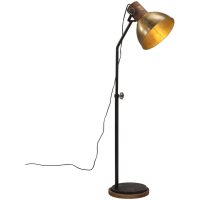 Golvlampa 25 W antik mässing 30x30x100-150 cm E27 vidaXL