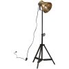 Golvlampa 25 W antik mässing 35x35x65/95 cm E27 vidaXL – miniatyr 2