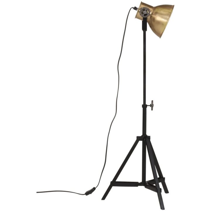 Golvlampa 25 W antik mässing 35x35x65/95 cm E27 vidaXL – bild 4