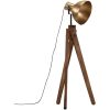 Golvlampa 25 W antik mässing 45x45x120 cm E27 vidaXL – miniatyr 2