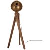 Golvlampa 25 W antik mässing 45x45x120 cm E27 vidaXL – miniatyr 3