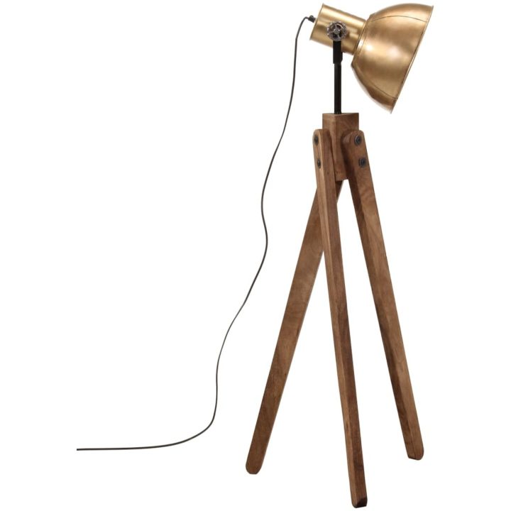 Golvlampa 25 W antik mässing 45x45x120 cm E27 vidaXL – bild 4