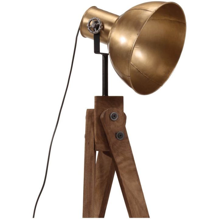 Golvlampa 25 W antik mässing 45x45x120 cm E27 vidaXL – bild 7