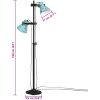 Golvlampa 25 W nött blå 25x25x90/140 cm E27 vidaXL – miniatyr 11