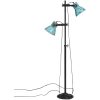 Golvlampa 25 W nött blå 25x25x90/140 cm E27 vidaXL – miniatyr 4