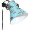 Golvlampa 25 W nött blå 25x25x90/140 cm E27 vidaXL – miniatyr 5